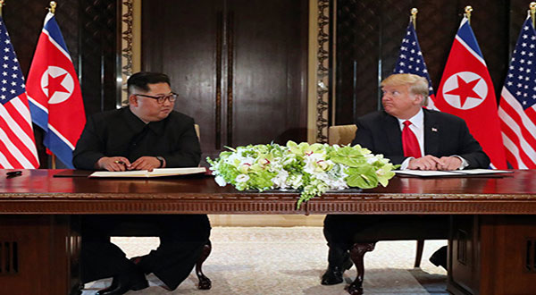 N Korean Media: US Aims to End Sanctions as Trump Speaks of 'New Future' N Korean Media: US Aims to End Sanctions as Trump Speaks of ’New Future’